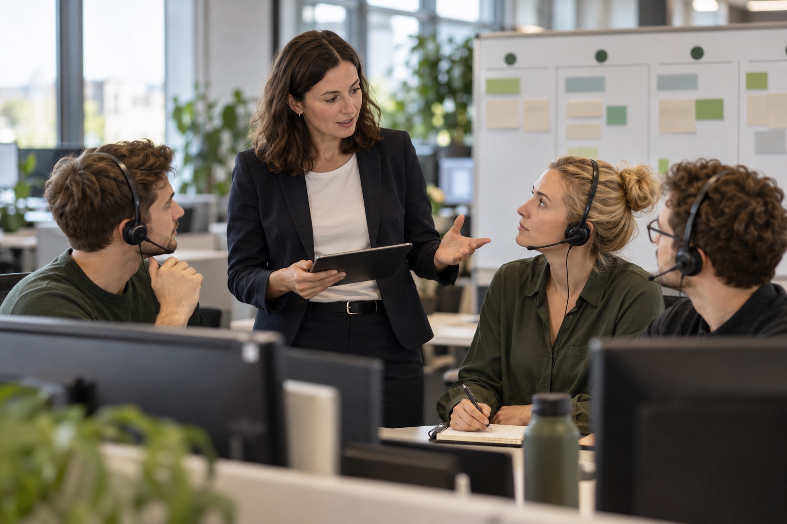 DUSOFFICE Team-Briefing für die Hotline-Betreuung